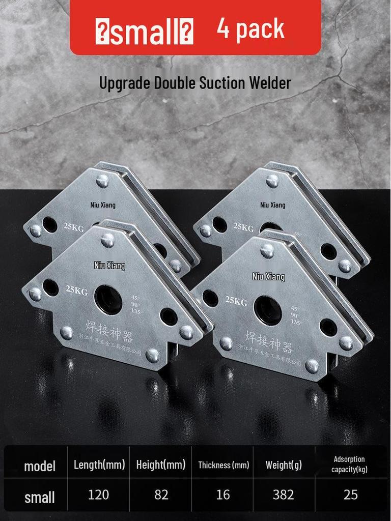 Multi-Angle Magnetic Welding Fixator: 90° Right Angle Triangle Positioning Tool