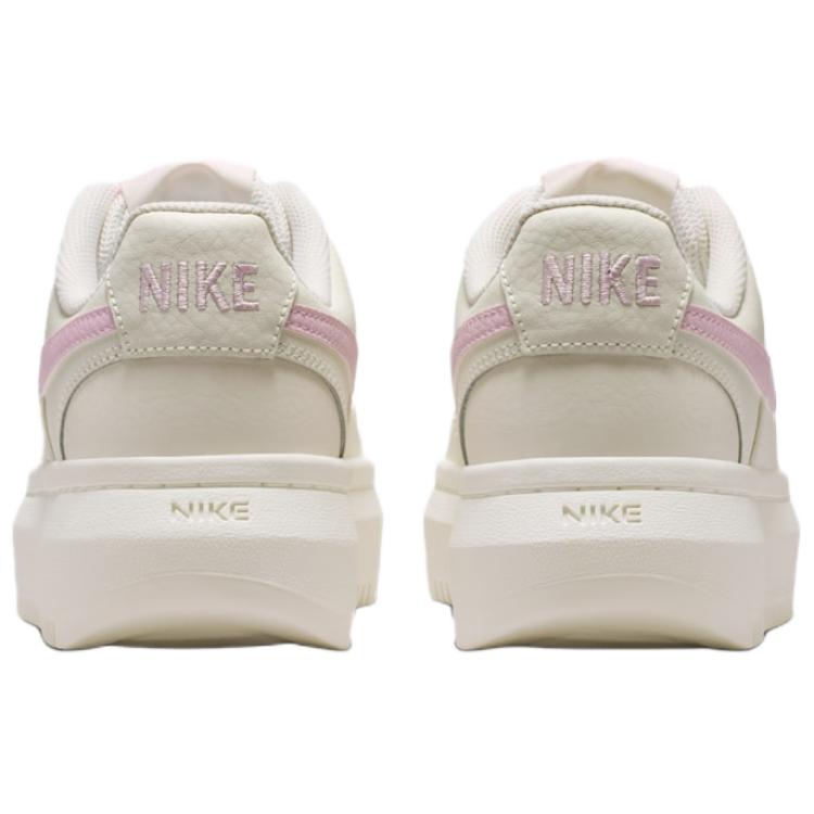 Nike Court Vision Alta Comode Versatili Traspiranti Sneakers Rialzanti Sneakers Donna Off-White Rosa DM0113-107