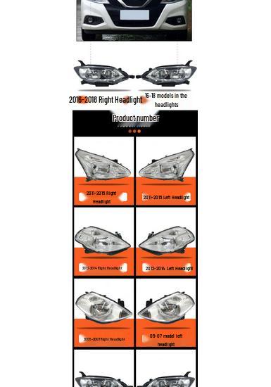 Compatible Headlight Lampshade Shell for 05-19 Nissan Tiida Livina 08 Model LED High/Low Beam