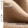 JIUMU Women's Winter Thickened Warm Pure Wool Scarf Shawl WY184