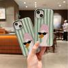 Humorous Cool Striped Duck Sunglasses Art Film Aesthetic Protective Shockproof Bumper Phone Case Cover For iPhone 14 15 16 Pro Max Plus
