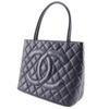 CHANEL Medallion Tote Tote Bag black/SilverHardware Caviar skin Women Used