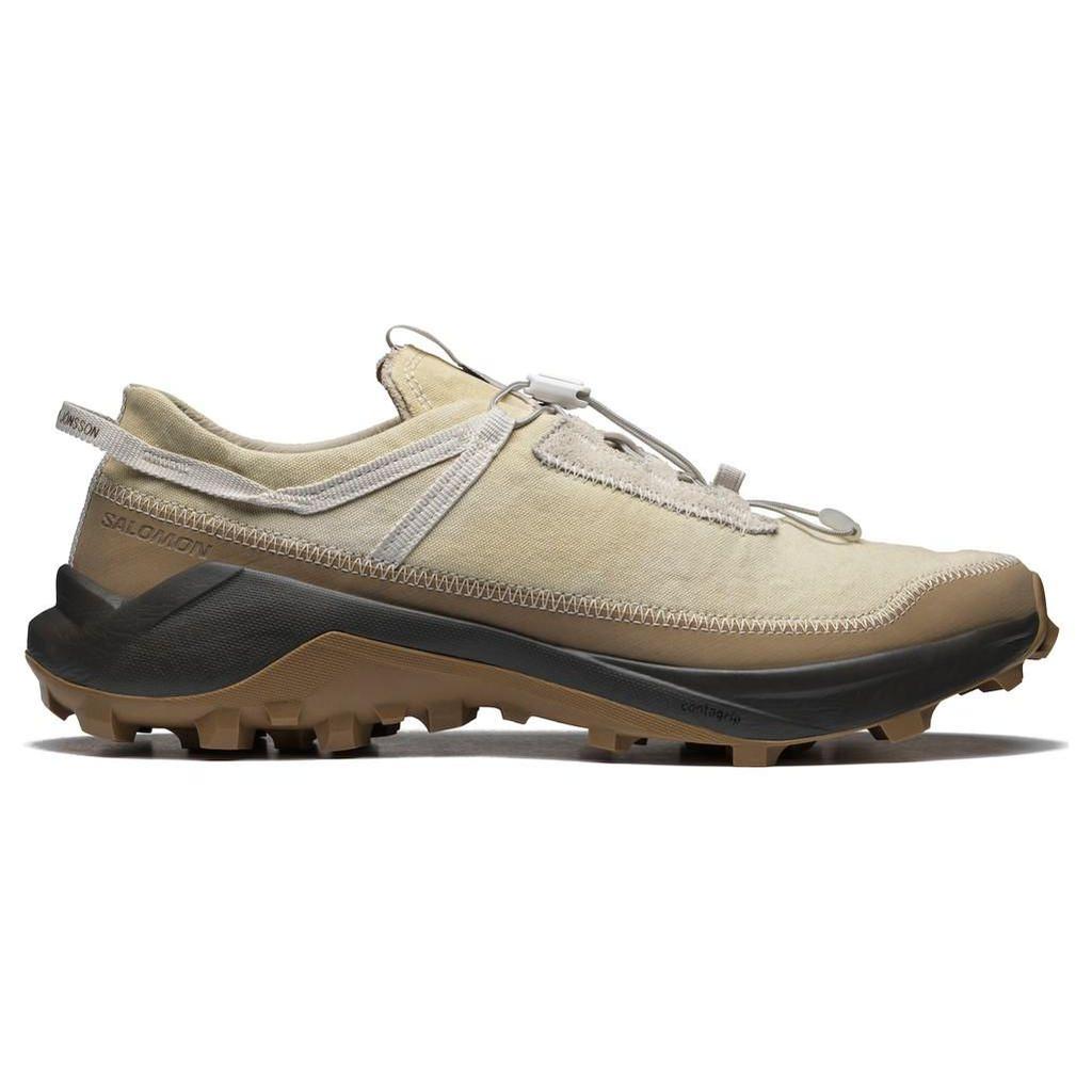 Salomon Cross Pro Fabric Functional Shock Absorption Non-Slip Wear-Resistant Low-Top Outdoor Shoes Men Shoes Brown Gray 470611