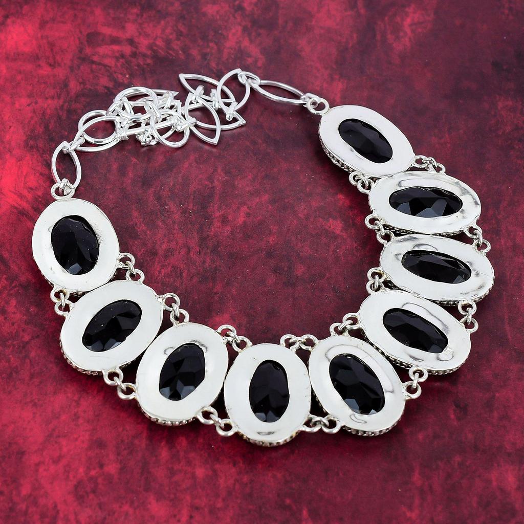 Amethyst 925 Solid Sterling Silver Jewelry Set, Handmade Beautiful Necklace & Bracelet Jewelry Set, Adjustable Gemstone Jewelry For Her