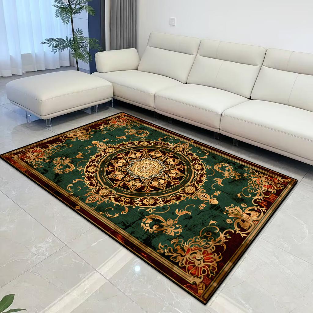 Persische Luxusteppiche zur Wohnzimmerdekoration Zuhause Großer Teppich Rutschfest Schlafzimmer Lounge Teppich Waschbare Sofa Couchtischmatte