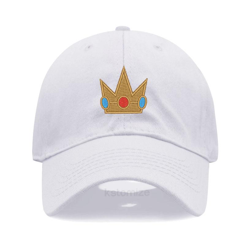 Men Women Crown Embroidery Baseball Cap Adjustable Cotton Dad Hat