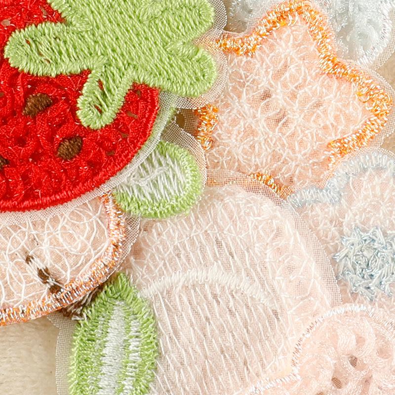Computer Embroidery Label Jewelry Accessories Embroidery Love Strawberry Clothing Accessories Patch Sticker Handmade Diy Cloth Label Cloth Sticker