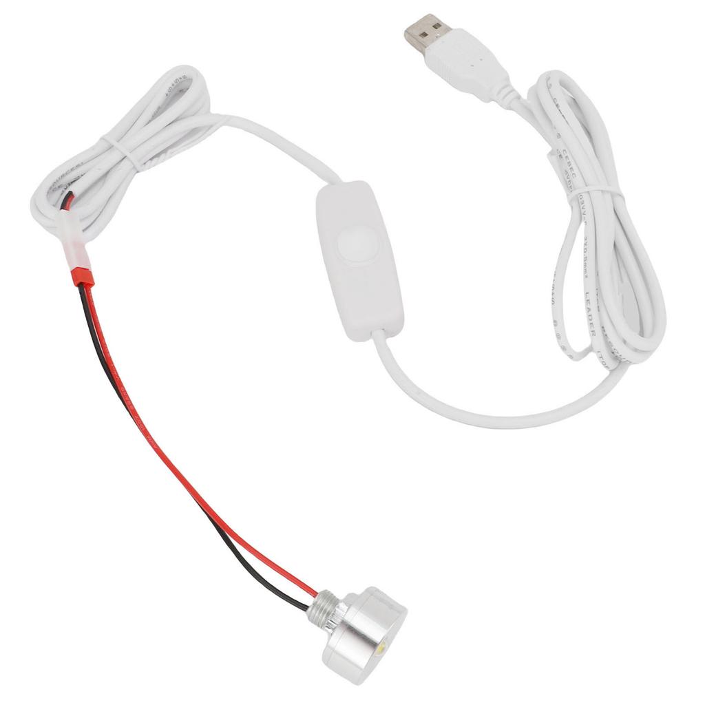Malý LED reflektor s plynulým stmíváním 5V USB napájený reflektor pro vitrínu, šperkovnici