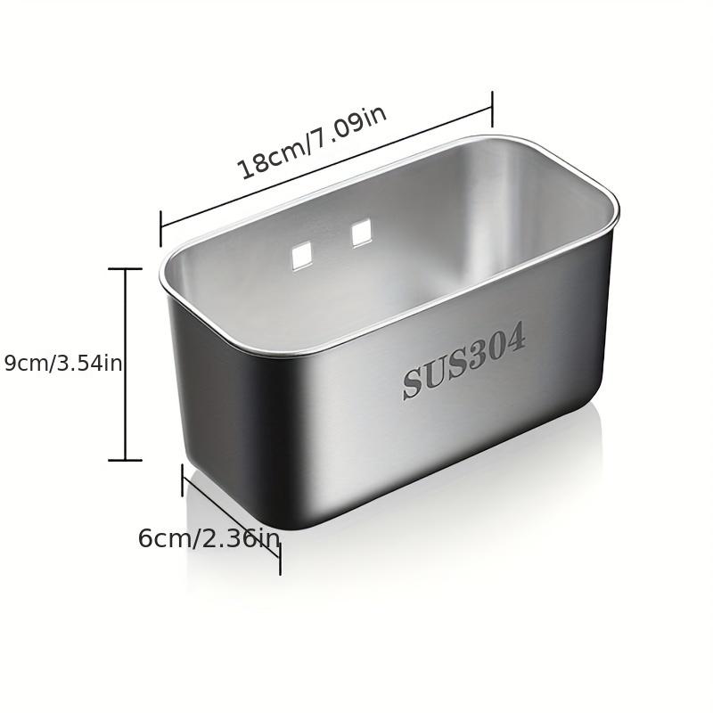 

304 Stainless Steel Triangular Drain Rack For Kitchen Sink, Used For Draining Leftover Food And Vegetables, And For Storing Items In The Sink срібний