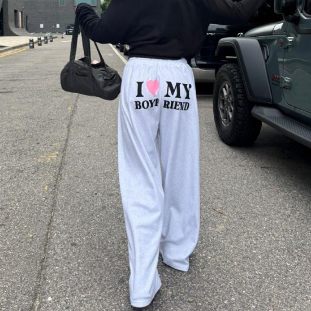 New ArrivalS Open Run Women S Hip Print Banding Wide Fit Long pantS