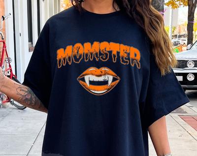 Comfort Colors® Momster Shirt, Retro Halloween T-shirt, Cute Fall Shirt, Vintage Ghost Shirt, Spooky Tee, Momster T-Shirt, Trick or Treat