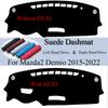 Für Mazda2 Demio Mazda 2 DJ DL 2015 2016- Wildleder Leder Armaturenbrettmatte Armaturenbrett Abdeckung Armaturenbrett Polster Sonnenschutz Teppich Zubehör