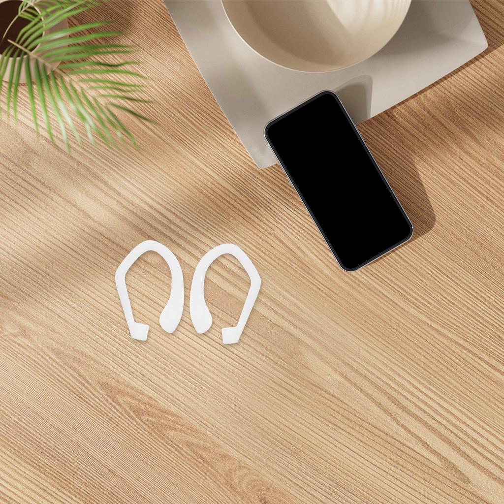 1Pair Silicone Ear Hooks Anti Slip Replacement Earbud Accessories for Running Jogging Cycling Gym Sport Earphones