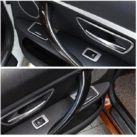 Black Inner Door Handle Pull Trim Cover For BMW F chassis 3 4 Series F30 F31 F34