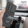 Coque pour Samsung Galaxy M13 - M23 5G - Noir - 2 Verres Trempés - Cache Caméra - Bague Support Vidéo