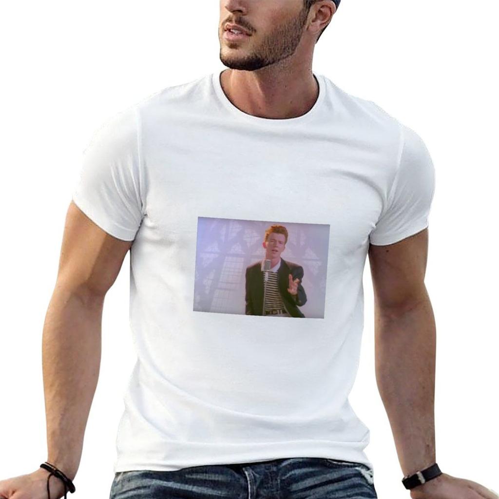 Never Gonna Give You Up | meme Rick Astley T-Shirt Work Comfort T-Shirt for Men