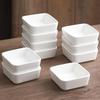 YIJUKE Japanese Style Square Ceramic Sauce Dishes (4-Pack)