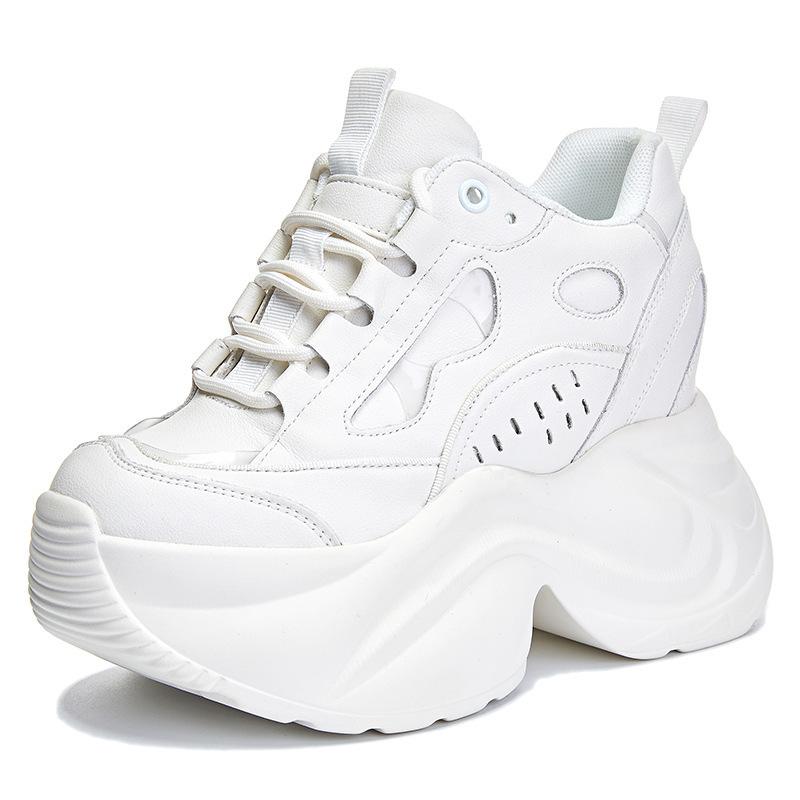 Inner Height Increase New Breathable Dad Shoes Platform Mesh Small Sports and Leisure Shoes