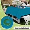 Disposable Table Cloth - 6 Pack, 54 x 108 Inch Waterproof Rectangle Tablecloths for Parties, Decorative Plastic Table Cover, Le