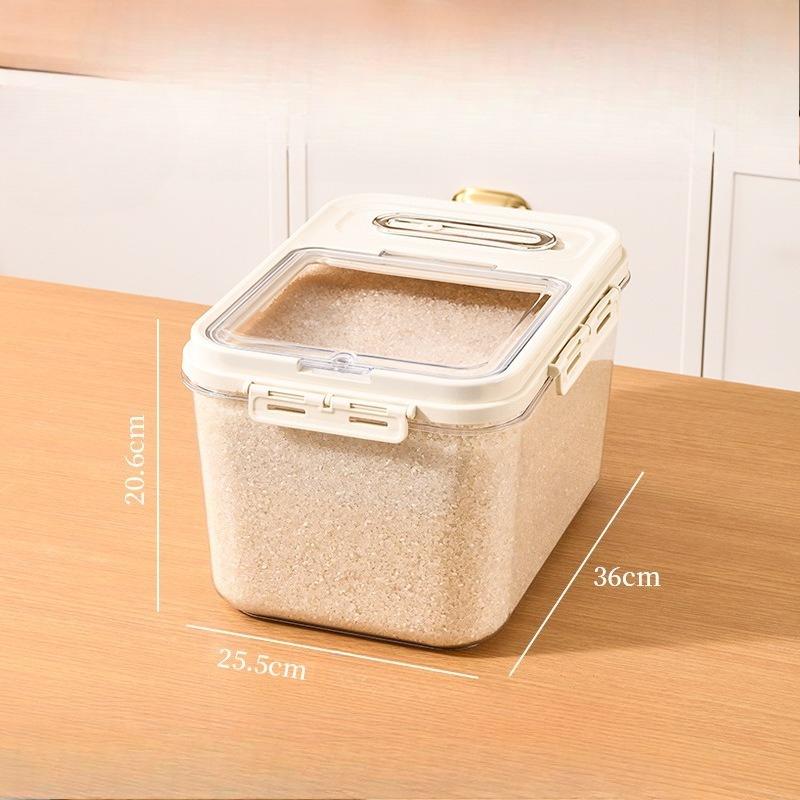 Moisture-proof Rice Bucket, Flour Storage Tank, Storage Box, Pet Food Storage Bucket, Cat Food Bucket, Coarse Grain Rice Box, Rice Bucket