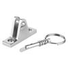 Deck Hinge Boat Bimini Top Fitting 90 Degree W Quick Release Pin Stainless Steel Marine Sprayhood Parts