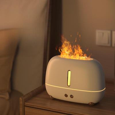 2023 USB Flame Humidifier: Large Mist Aromatherapy Machine for Home and Bedroom