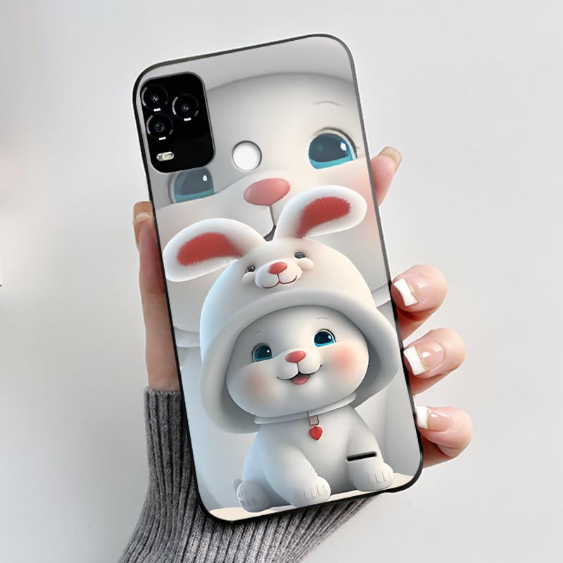 Phone Case For BLU G71 Plus G71+ Case Luxury Cute Love Rabbit Cartoon Funny Cover Shell Black Soft Silicone Protective Casing