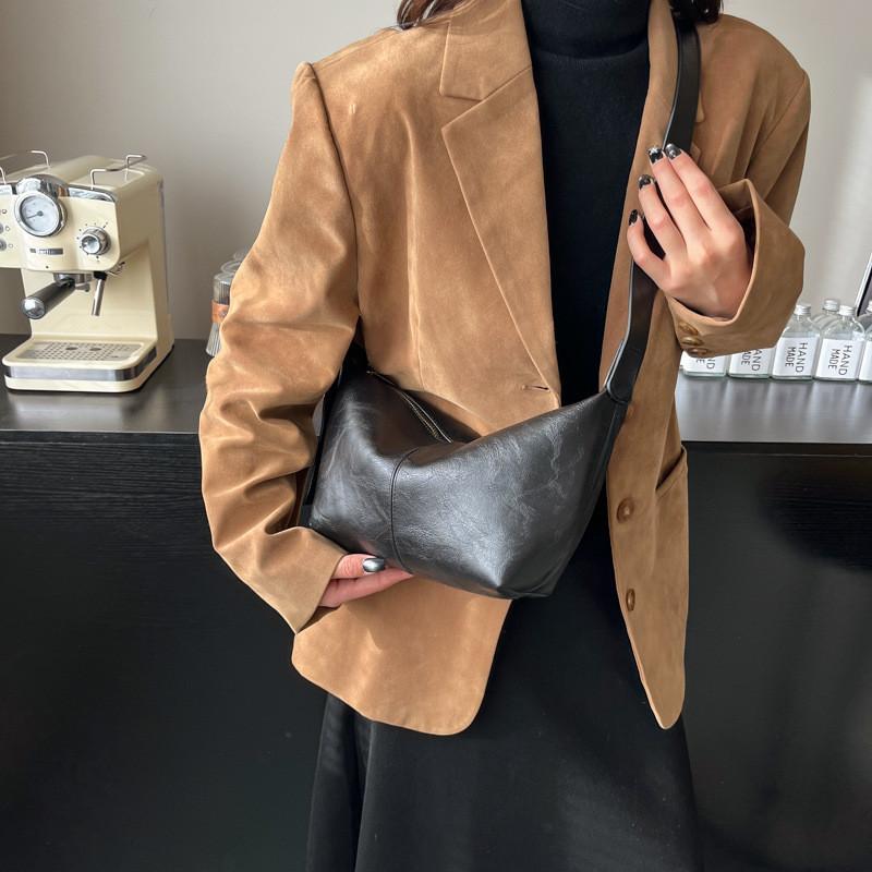 Urban Sophisticated Minimalist Dumpling Bag Available In Classic Colors For Occasion Every