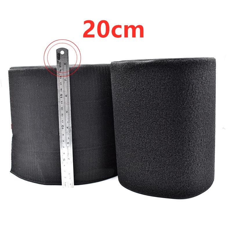 

20CM Width Hook Loop Fastener Strap Sewing DIY Magic Tape Stickers Clothing Handmade Sewing Accessories 1 meter Hook чёрный