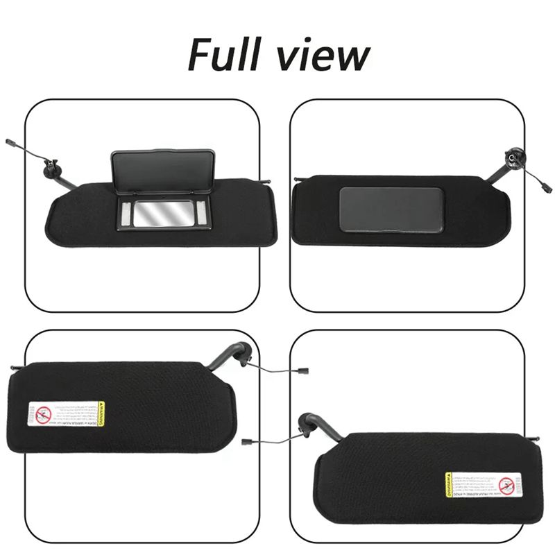 Versatile 1Pair Car Sun Visors Shades W/LED Light 10442033 10442034 For Corvette C5 1997-2004 Sunvisors Vanity Mirror
