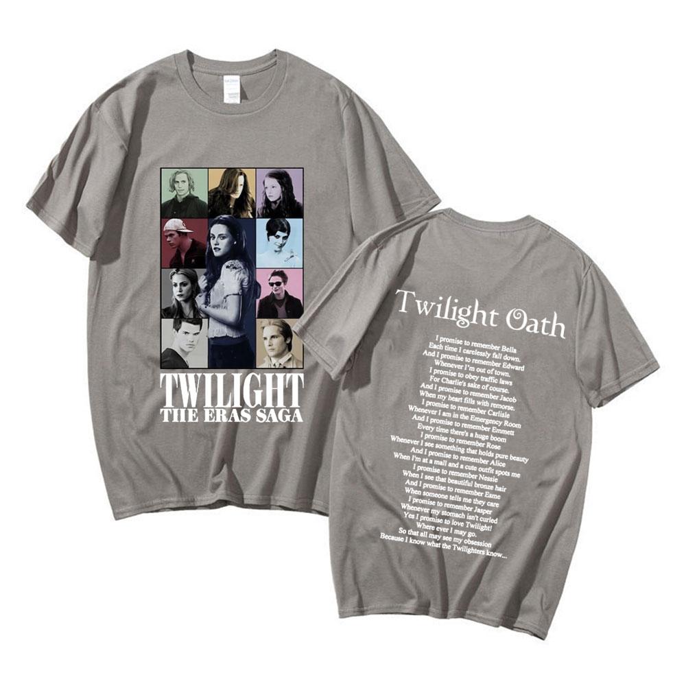 Twilight The Oath Saga Tshirt Bella Jakob Edward Pattern Tshirt 2026 Summer Mens Womens Aesthetic Tshirt Loose Street Wear