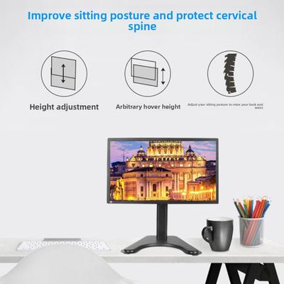 Adjustable Desktop Monitor Holder 14-32 Inches Portable Computer Monitor Stand Large Base Increase Height