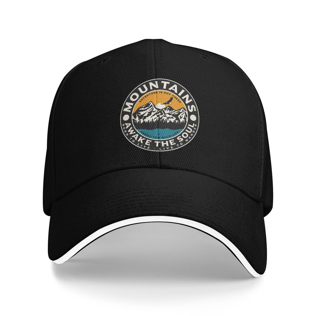 Personalized Mountain Camping Adventure Camper Baseball Cap Hip Hop Unisex WoUnisexs Adjustable  Dad Hat Autumn Snapback Caps