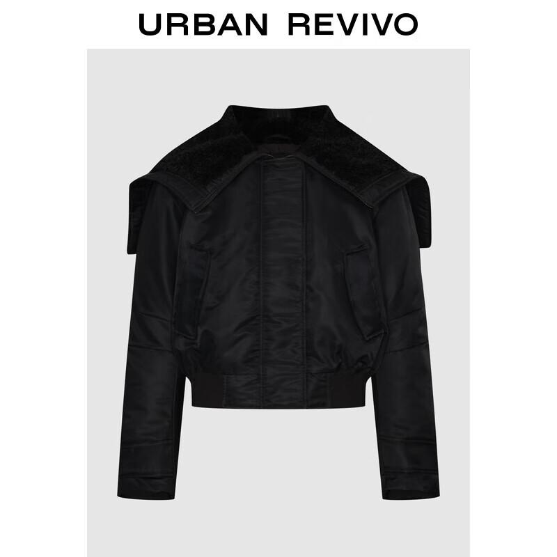 

Женская зимняя повседневная плюшевая куртка-пуховик с капюшоном и застежкой-молнией UR 2025 S