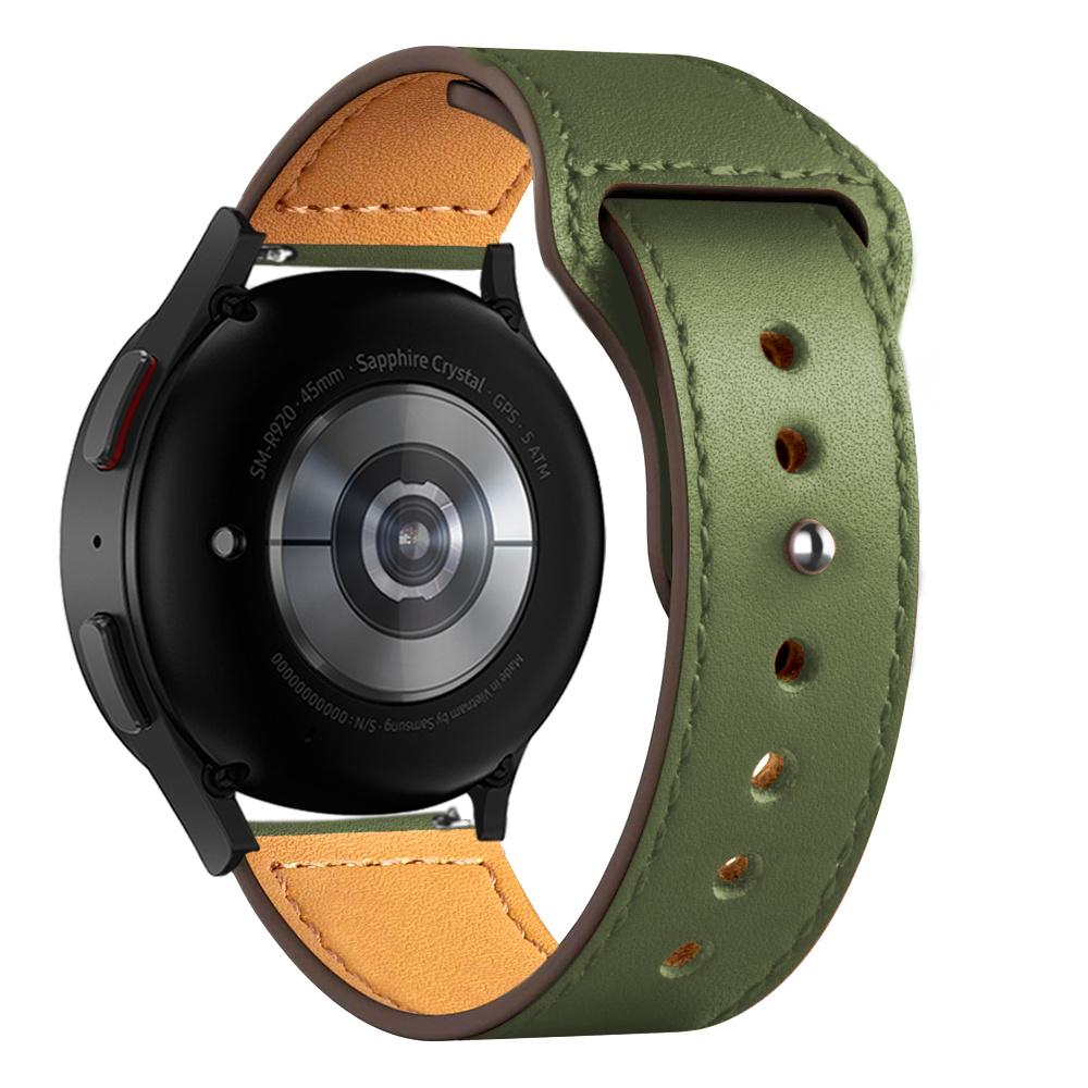 20mm 22mm Band For Samsung Galaxy watch 4/7/5 Pro/6/classic/Gear s3 40mm 44mm Leather bracelet correa Huawei GT/2e/3/4/5 straps