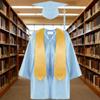Graduation Dress Set Knitted Robe Hat Shining Graduation Robe Children's Photo Performance