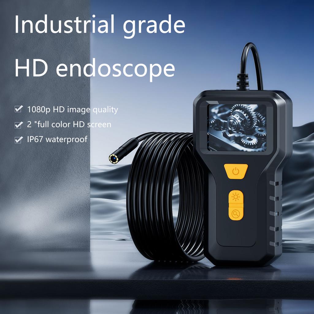 Easy Carry  Endoscope Camera 2.4 Inch Color Display High Resolution Camera for Detailed Inspections in Dark Confined Spa