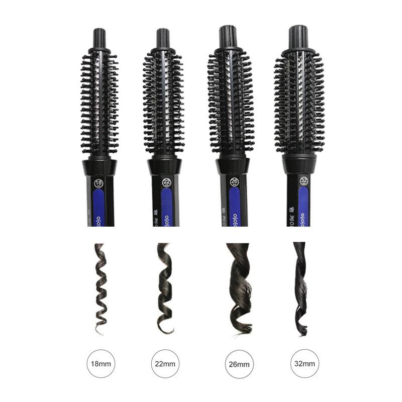 Multifunctional Hair Straightening Brush Ceramic Heated Curler Electric Hot Comb Hair Care Negative Ion Straightener Styling