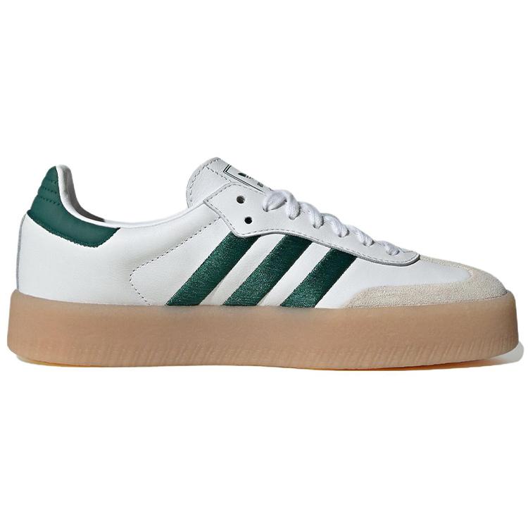 New Adidas Originals Sambae White Collegiate Green Gum Women's ID0440