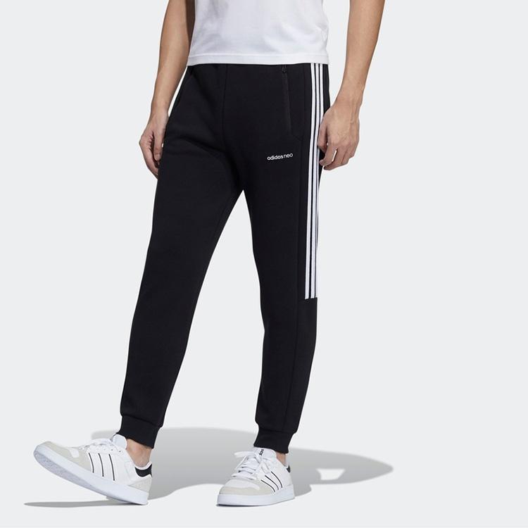 adidas neo M Ce 3s Icon Tp Casual Sports Bundle Feet Knit Long Pants Black Men's GP5711
