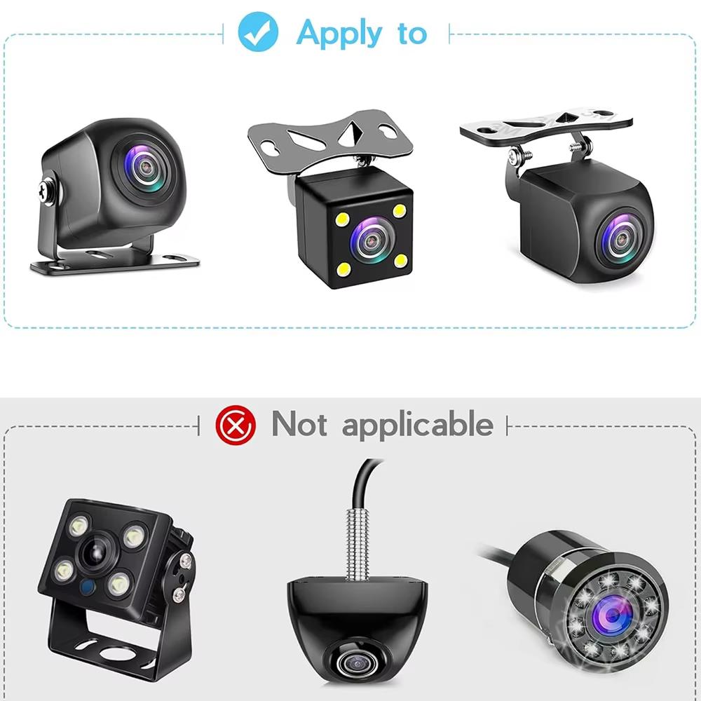 Rear Camera Holder Rear Camera Holder, Rear Window Bracket for Most Rear Camera Dash Cam Car Rear View Camera Bracket Dash Mirr