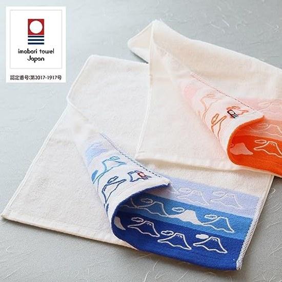 Dolce Duo Imabari Towel Gift 2-Piece Set (Mount Fuji) Face Hand Wooden Box Included Celebration Return Made Japan FJ-1651