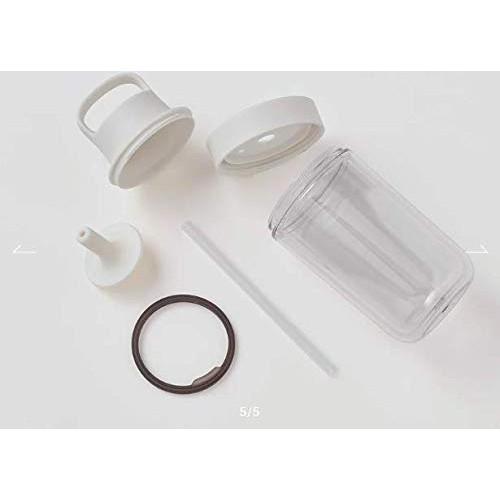 KINTO Too Go Bottle 360ml Light Blue with Straw Lightweight Water Bottle Dishwasher Safe Double Structure 20063