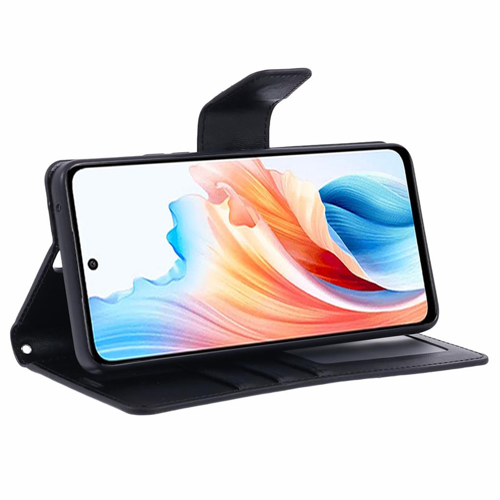 HANMAN Mill Series Phone Cover for Oppo A79 5G/A2 5G Case PU Leather Wallet Phone Stand Shell