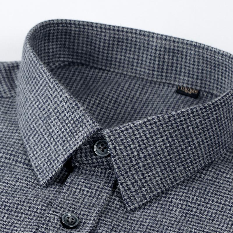 5XL Men Shirt Long Sleeve Slim Fit Cotton Oxford  Classic Stripes Shirt Men Long Sleeve Plaid Shirts Casual Business Soft Cozy