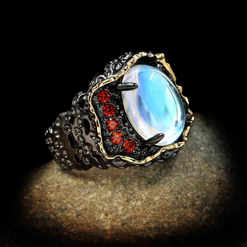 Accessories, Vintage Exaggerated Woven Rhinestone Ring, Women'S Creative Luxury Ring