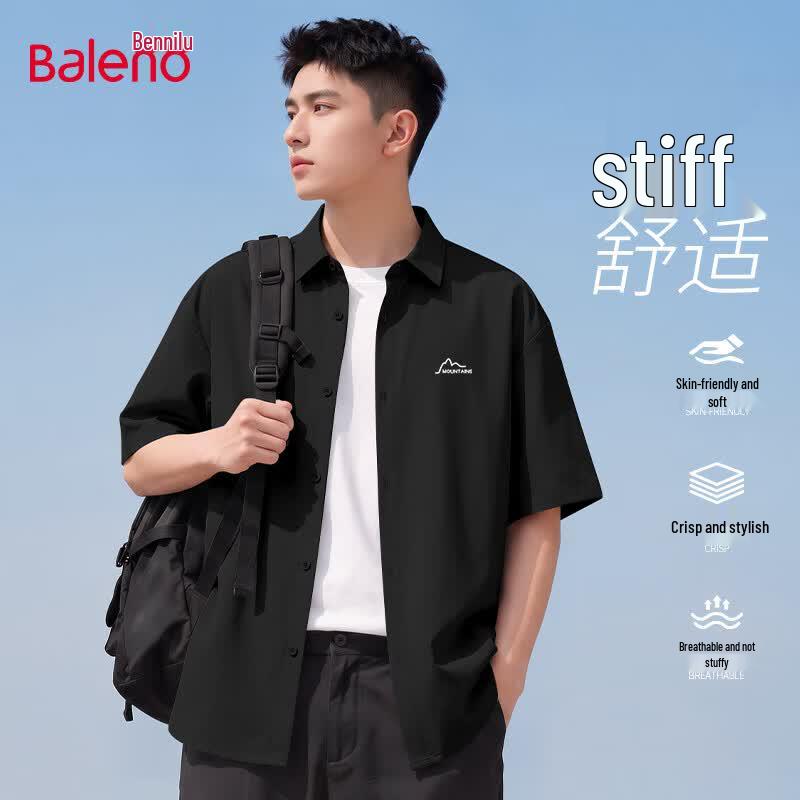 Baleno Men s Summer Short-Sleeve Casual Shirt XL