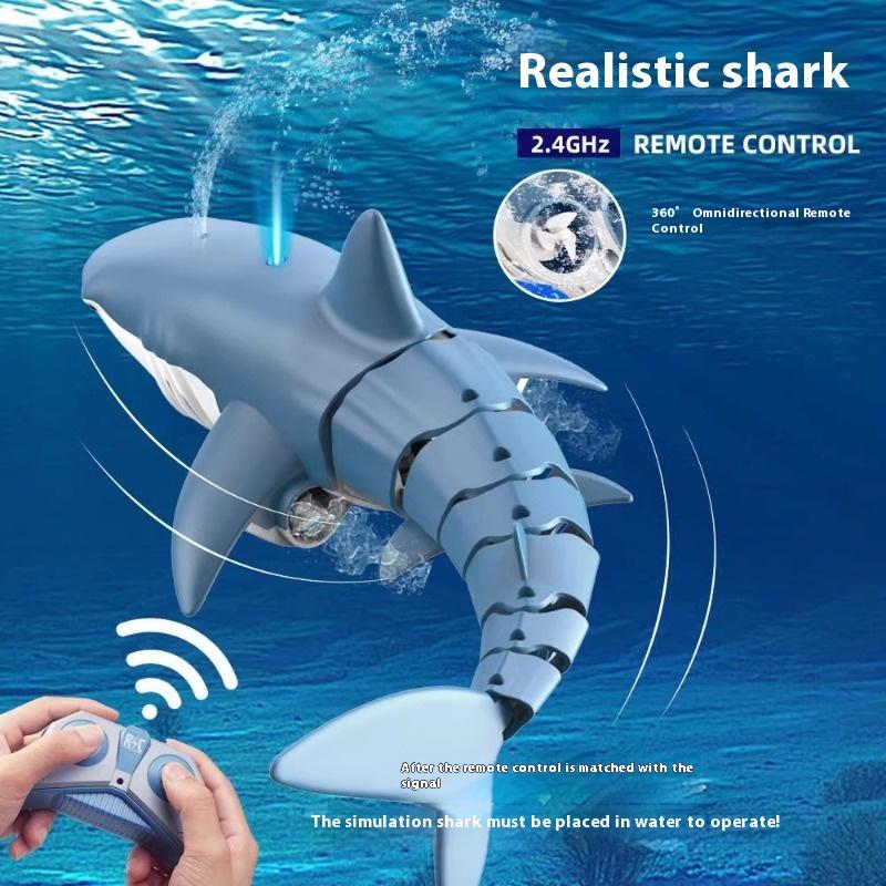 Shark Toys Electric Remote Control Underwater Simulation Great White Shark Toys
