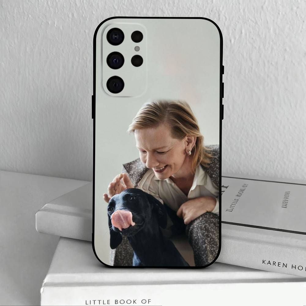 German Actress Sandra Huller   Phone Case For Samsung S25,S24,S21,S22,S23,S30,Ultra,S20,Plus,Others Soft Black Cover