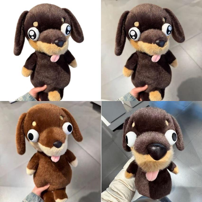 Plush Dachshund Toy With Funny Expression Gift For Girls And Friends